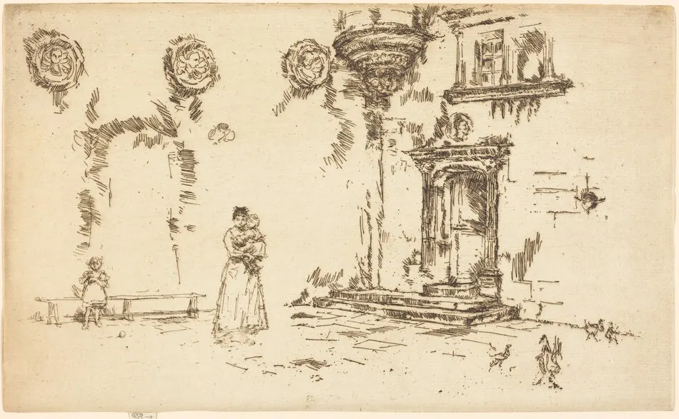 Hotel Lallement, Bourges by James McNeill Whistler