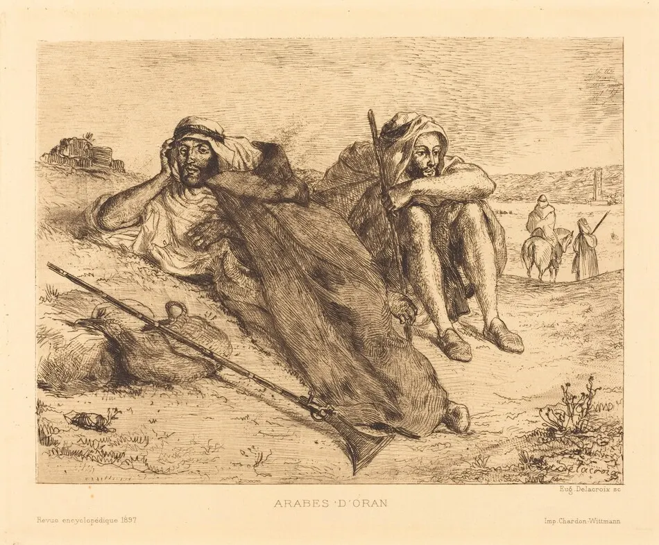 Arabes d'Oran by Eugène Delacroix
