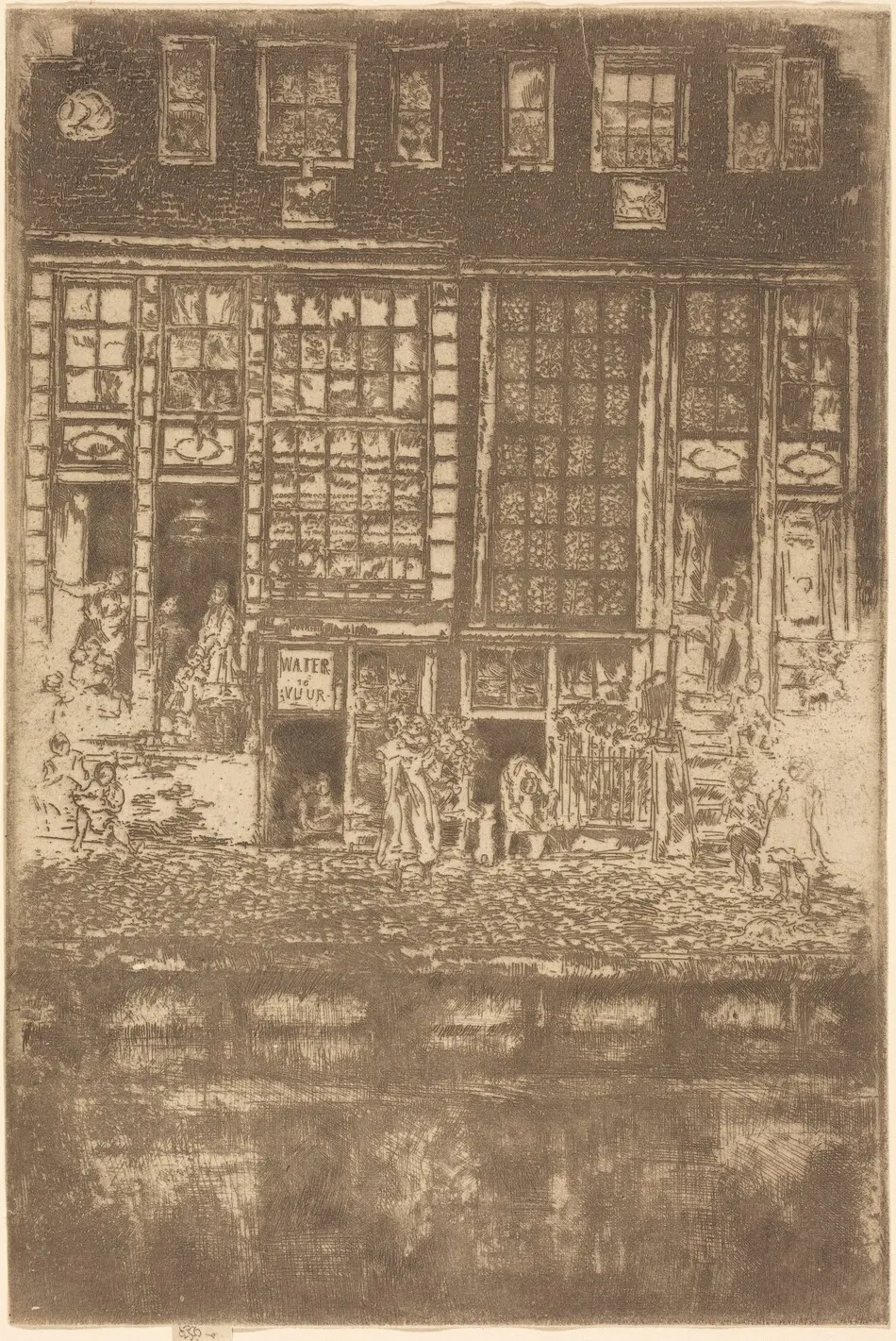 The Embroidered Curtain by James McNeill Whistler
