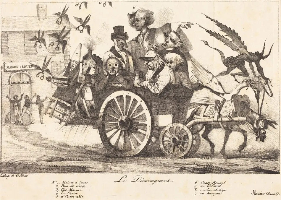 Le Déménagement de la Censure by Eugène Delacroix