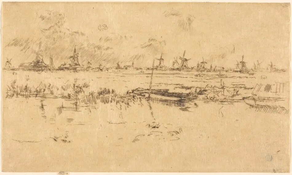 Zaandam by James McNeill Whistler