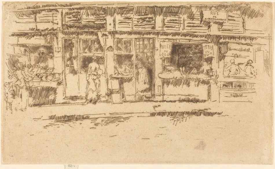 Rue de la Rochefoucault by James McNeill Whistler