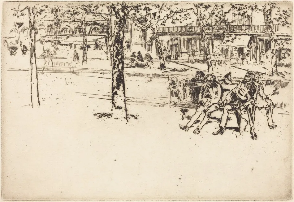 Le Boulevard Poissoniere by James McNeill Whistler
