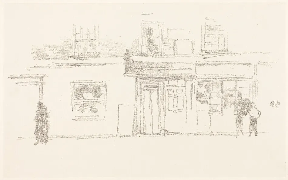Chelsea Shops by James McNeill Whistler
