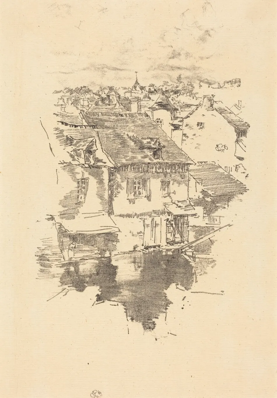 Vitré: The Canal by James McNeill Whistler
