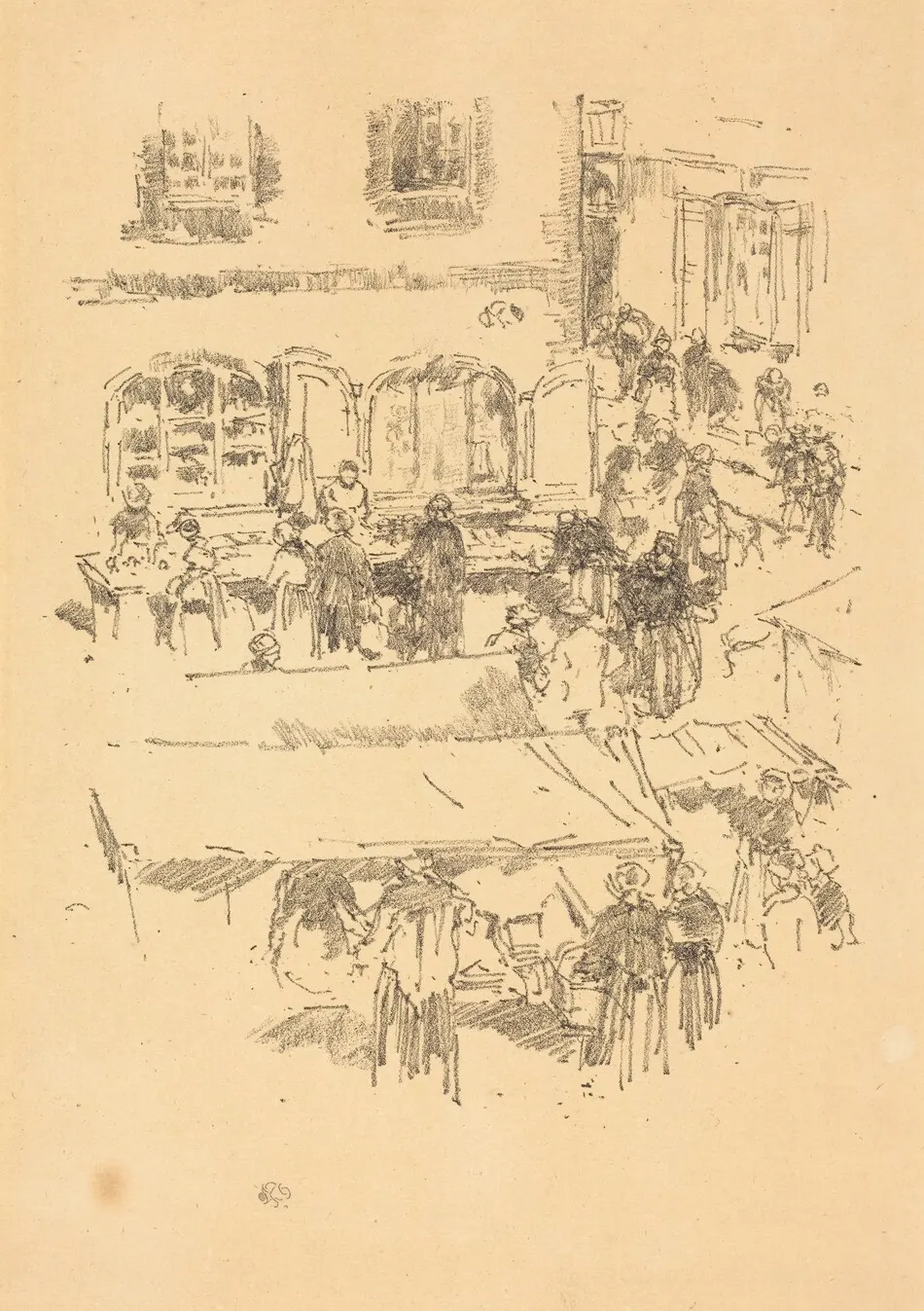 The Marketplace, Vitré by James McNeill Whistler