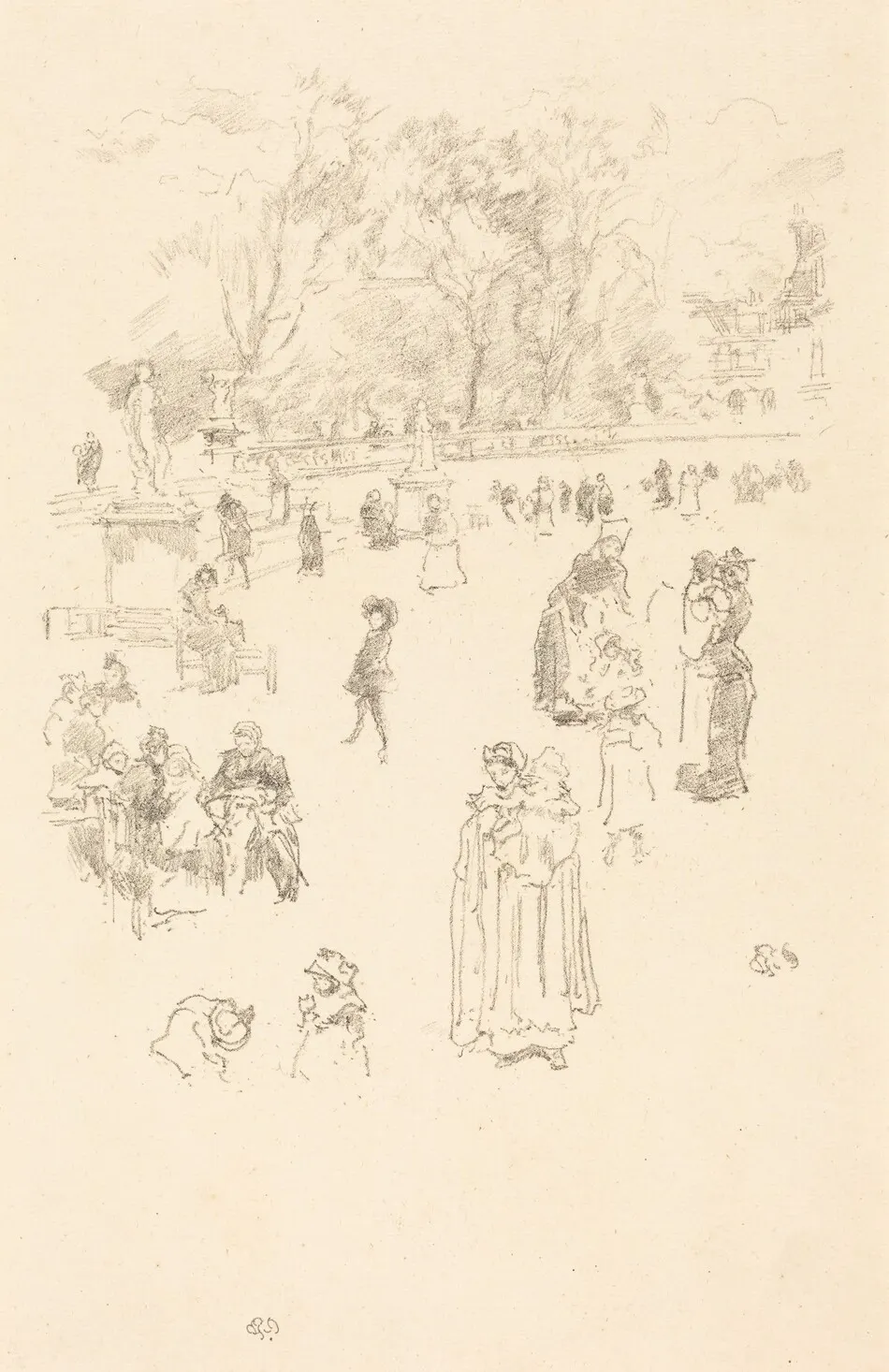 Nursemaids: "Les Bonnes du Luxembourg" by James McNeill Whistler