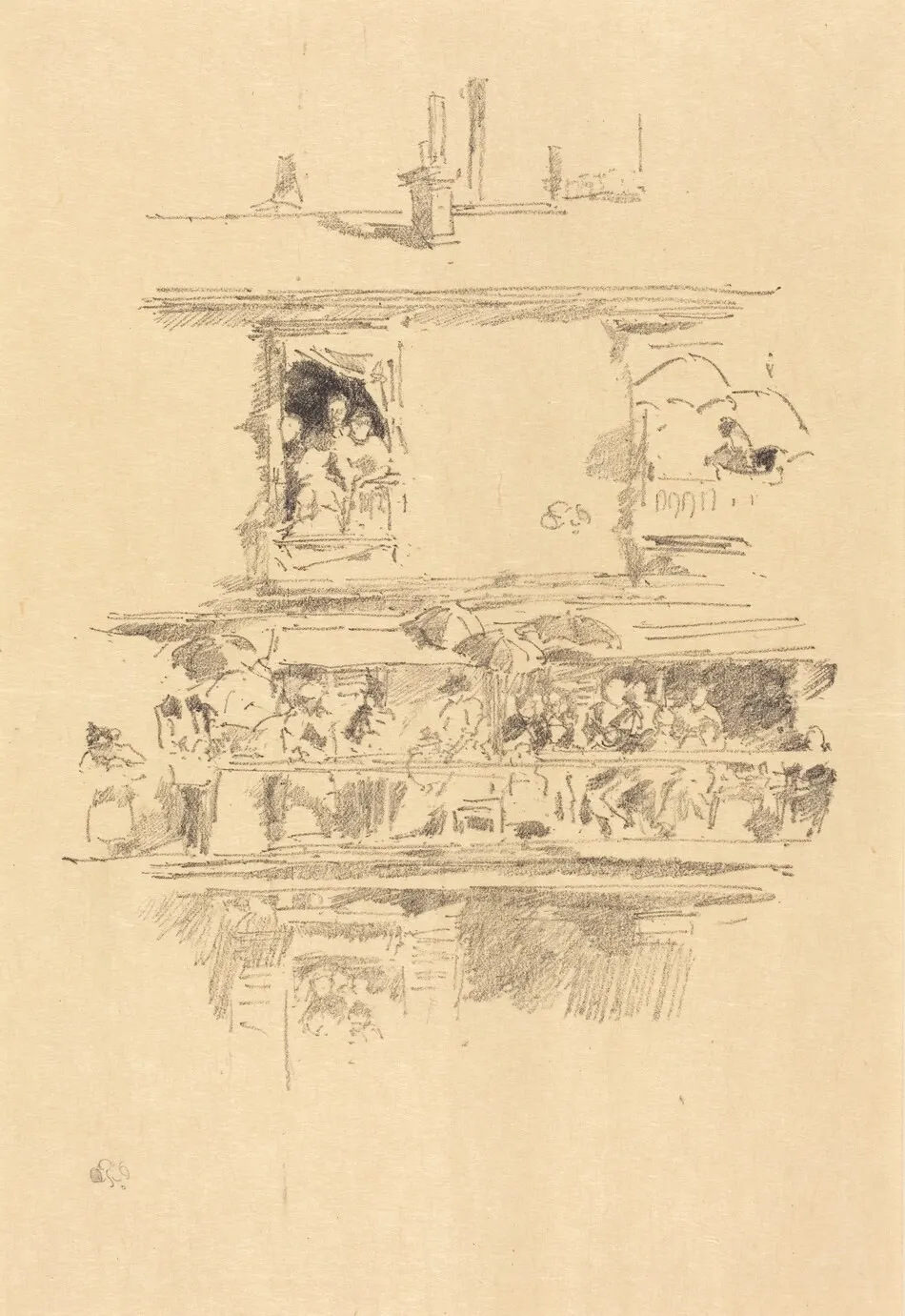 The Long Balcony by James McNeill Whistler