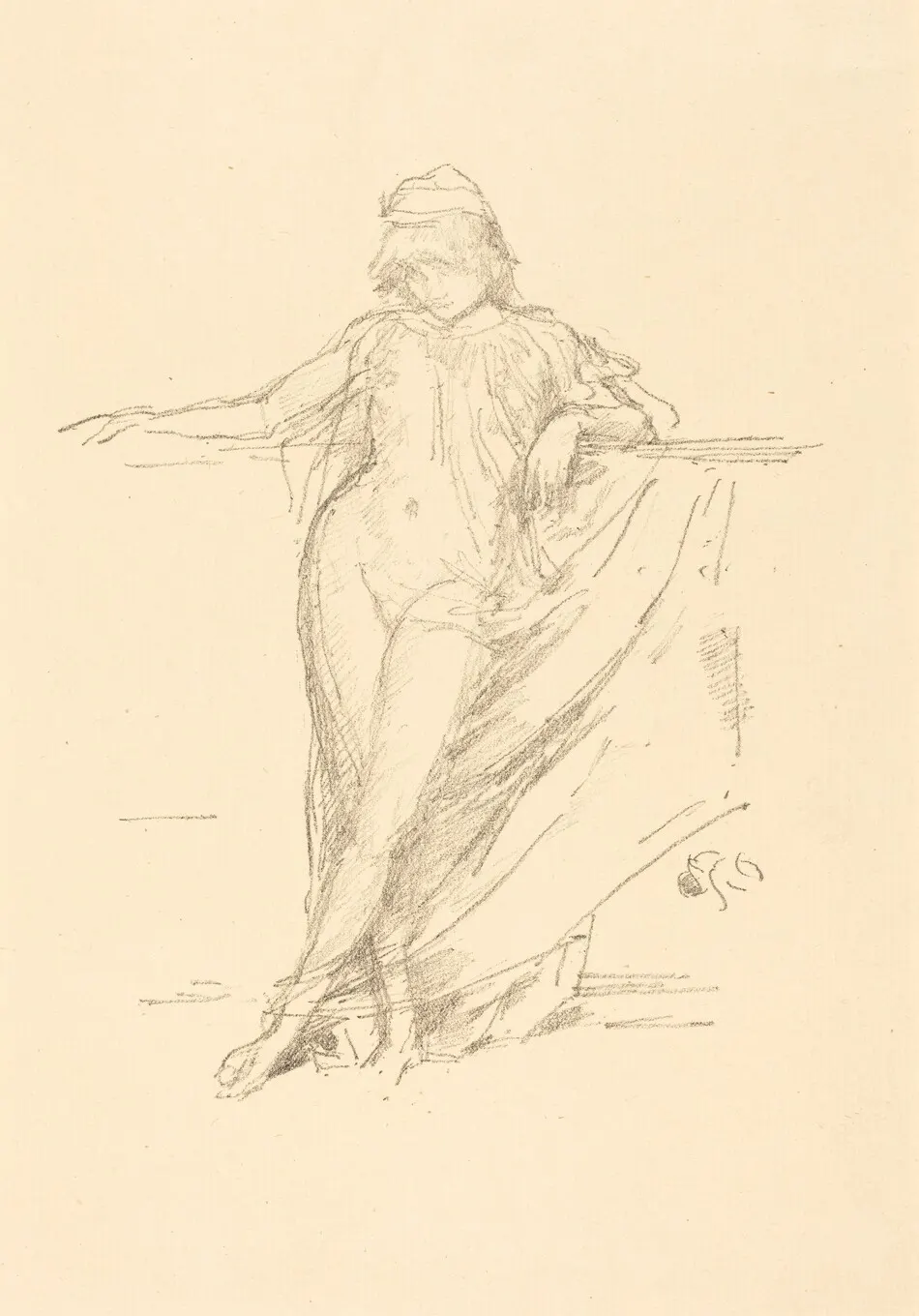 Little Draped Figure, Leaning by James McNeill Whistler