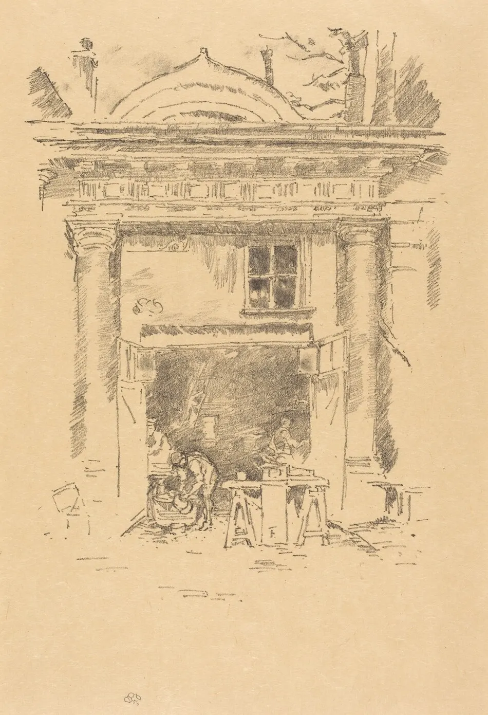 The Whitesmiths, Impasse des Carmélites by James McNeill Whistler