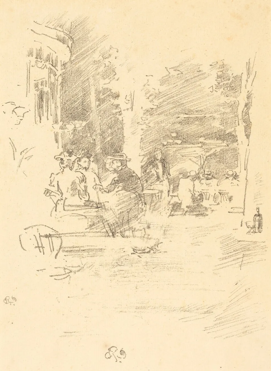 The Little Café au Bois by James McNeill Whistler