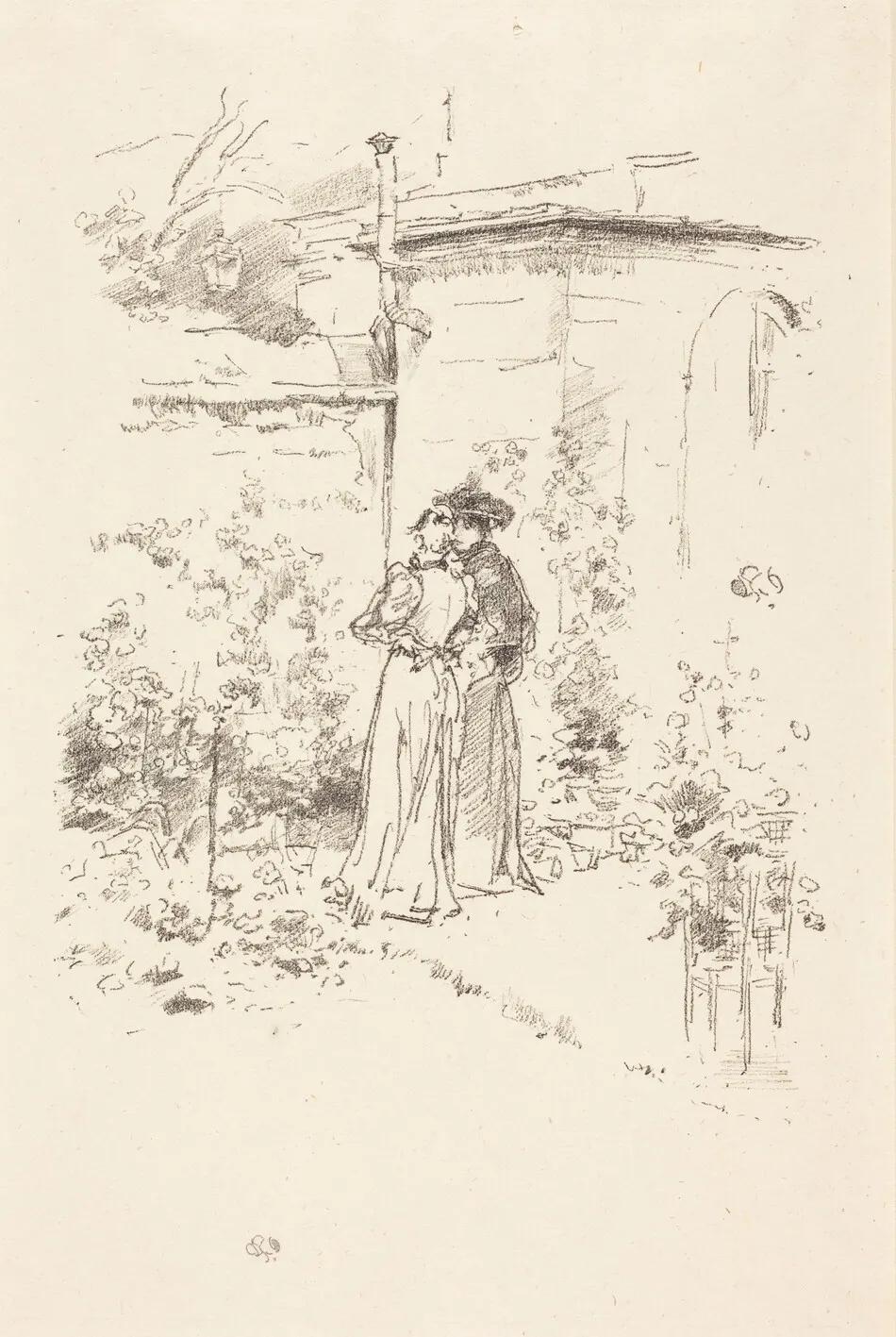 Confidences in the Garden by James McNeill Whistler