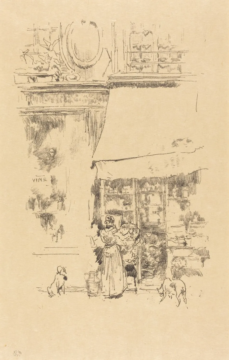 La Fruitière de la rue de Grenelle by James McNeill Whistler