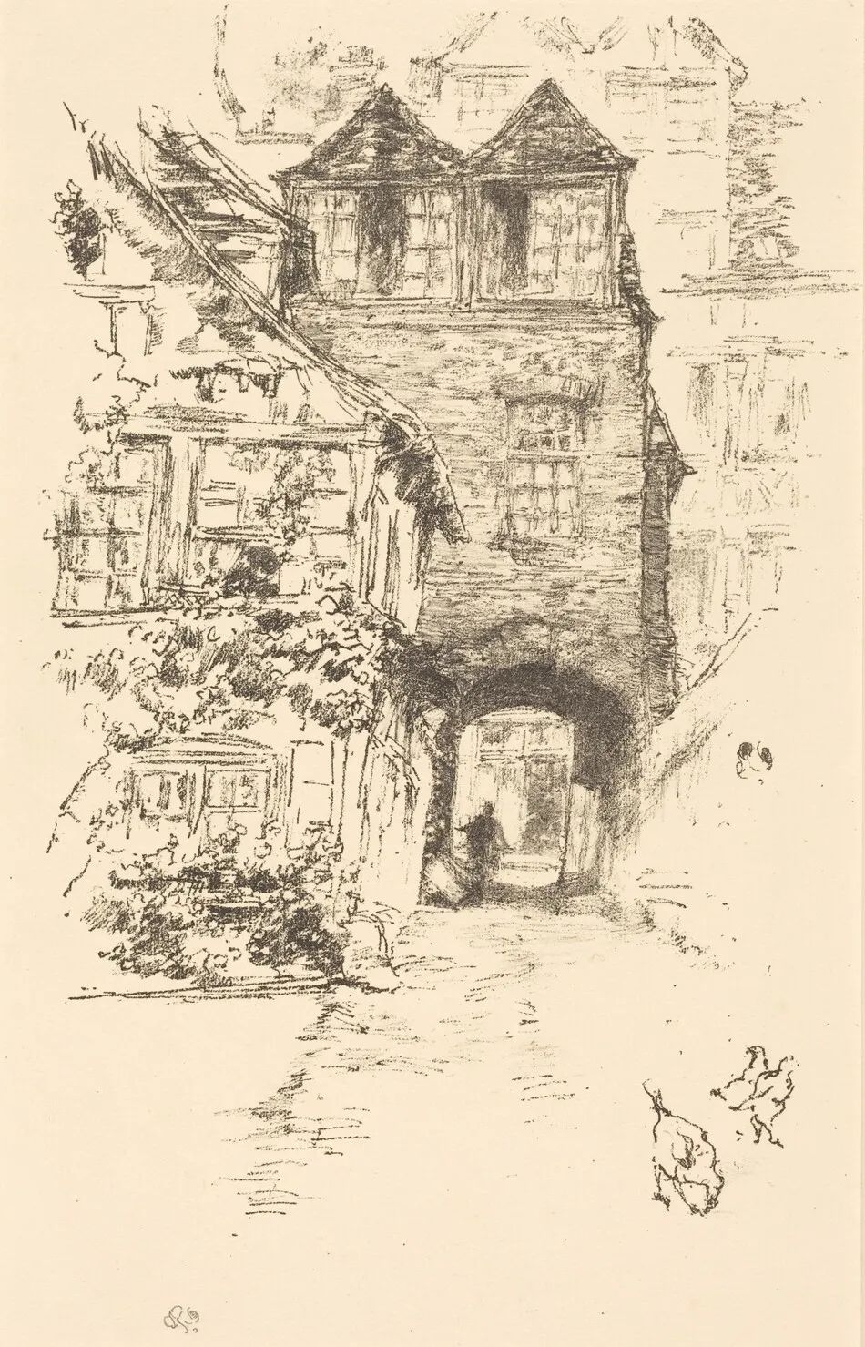 The Priest's House, Rouen by James McNeill Whistler