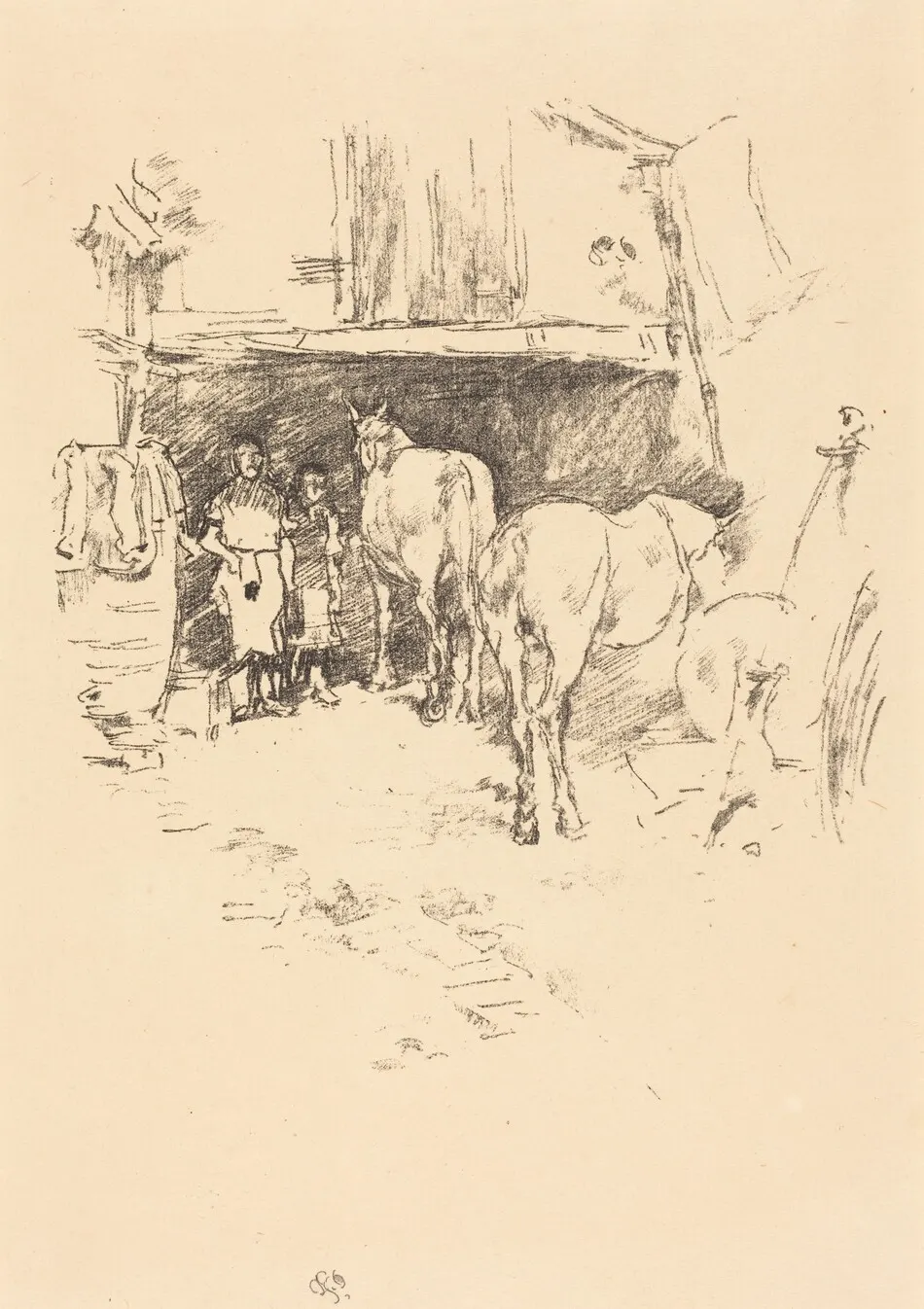 The Smith's Yard by James McNeill Whistler