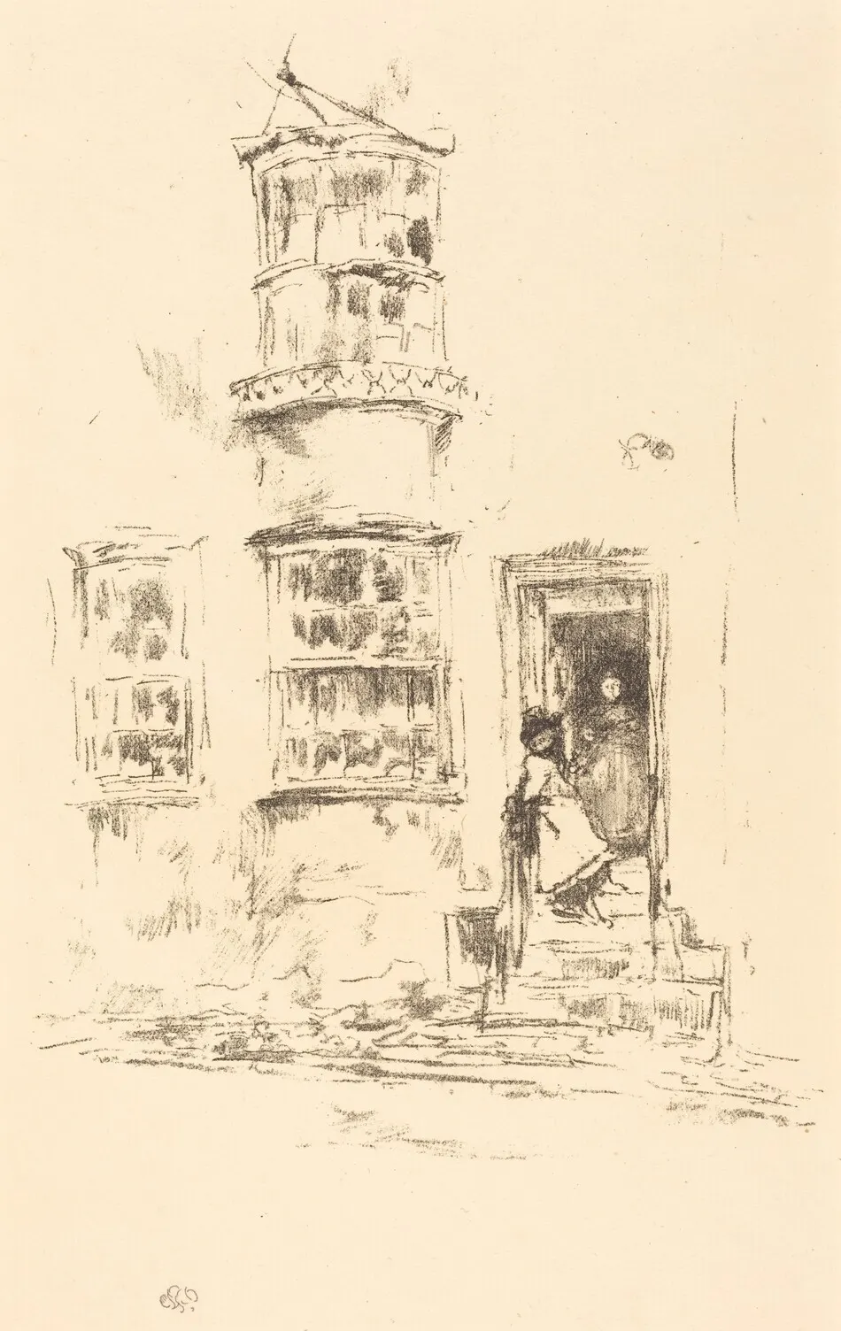 The Little Steps, Lyme Regis by James McNeill Whistler