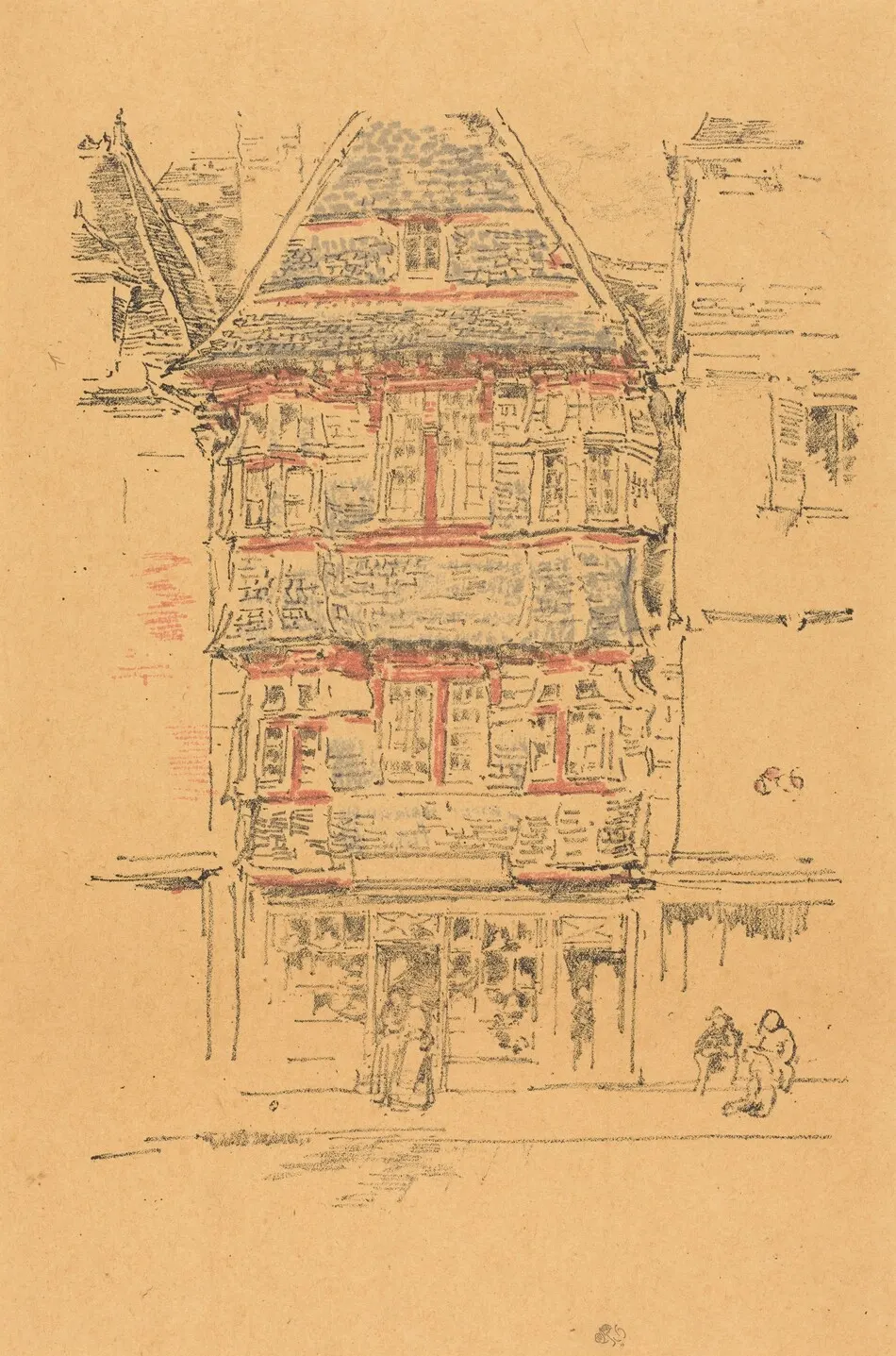 Red House, Paimpol by James McNeill Whistler