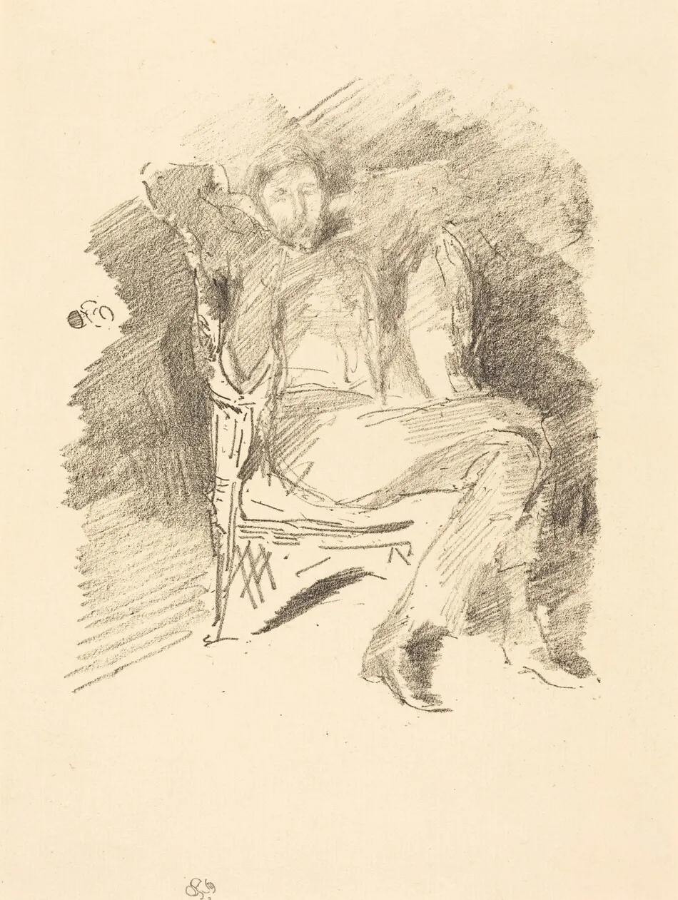 Firelight: Joseph Pennell, No. 1 by James McNeill Whistler