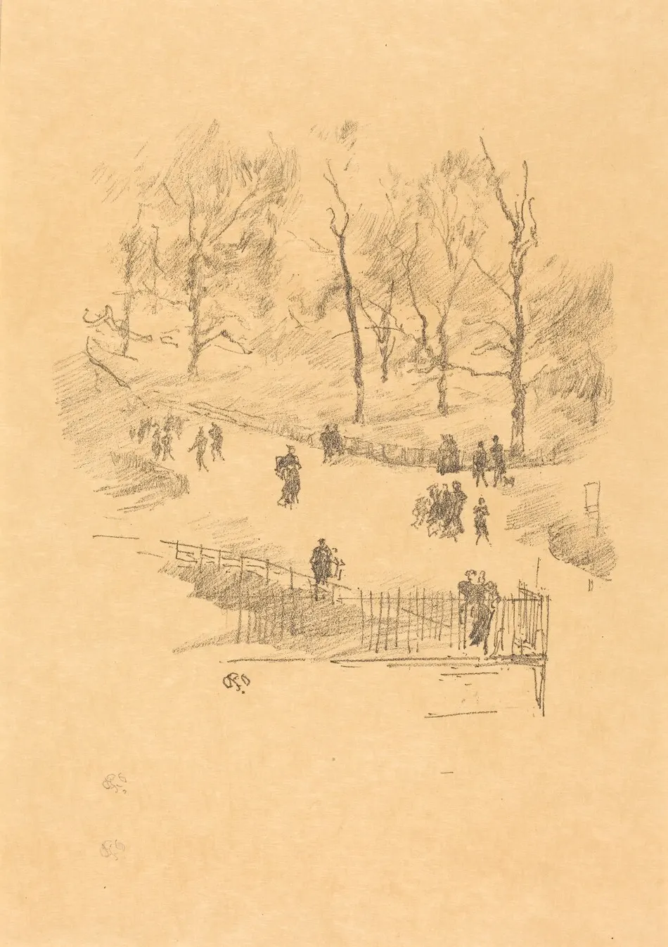 Kensington Gardens by James McNeill Whistler
