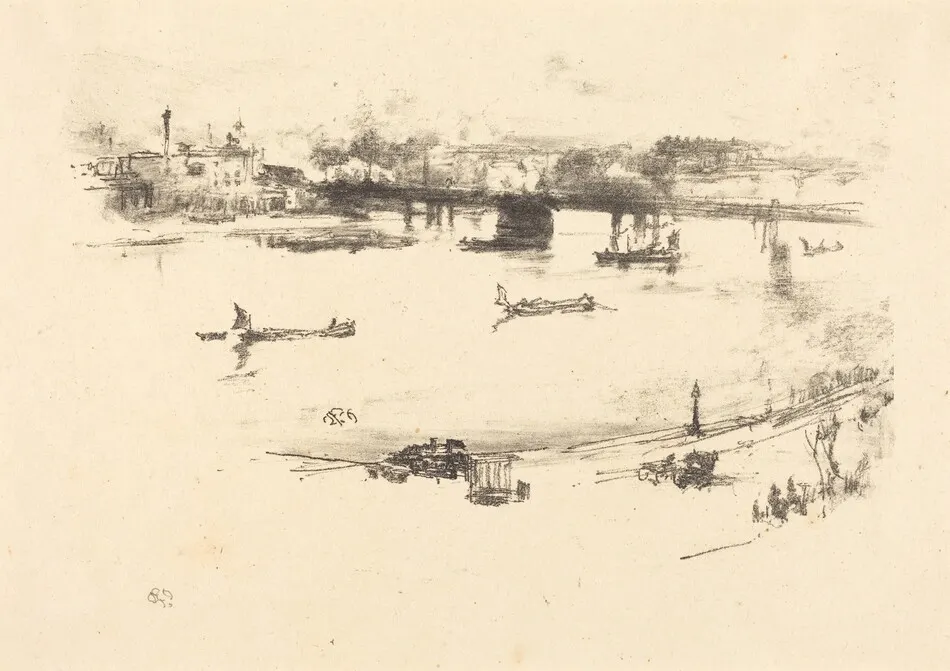 Charing Cross Railway Bridge by James McNeill Whistler