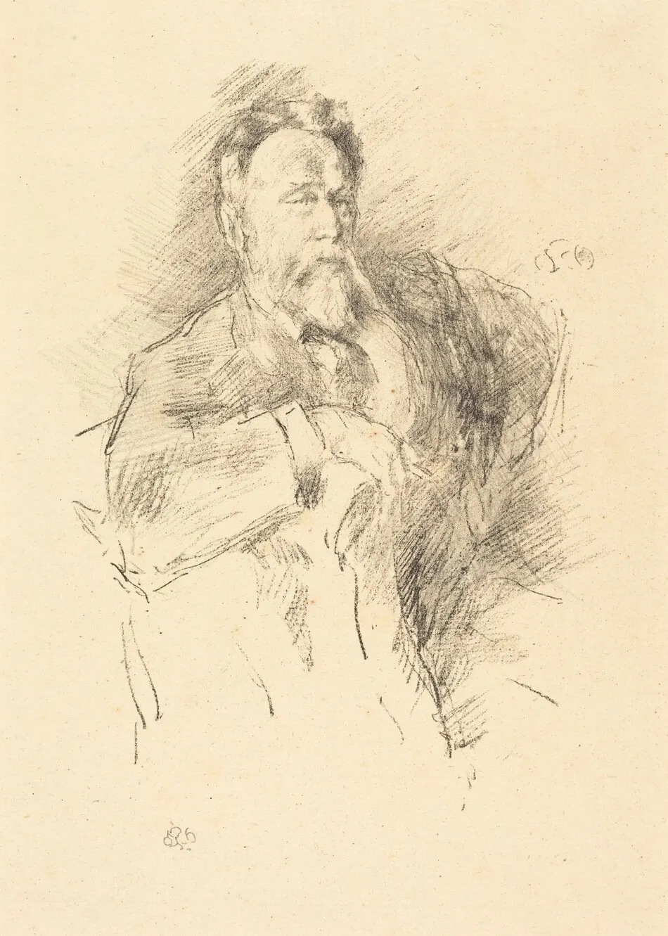 Sketch of William E. Henley by James McNeill Whistler