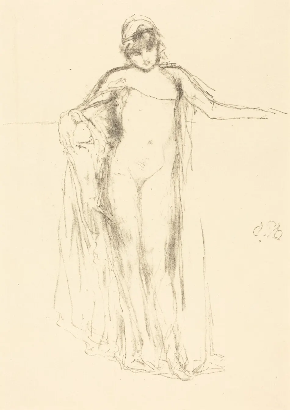 Draped Model, Standing by James McNeill Whistler