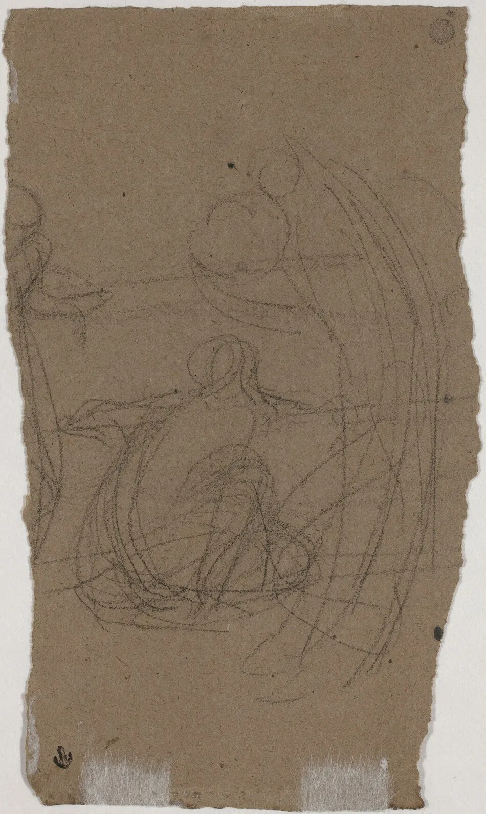 Study for "Variations in Blue and Green" [verso] by James McNeill Whistler