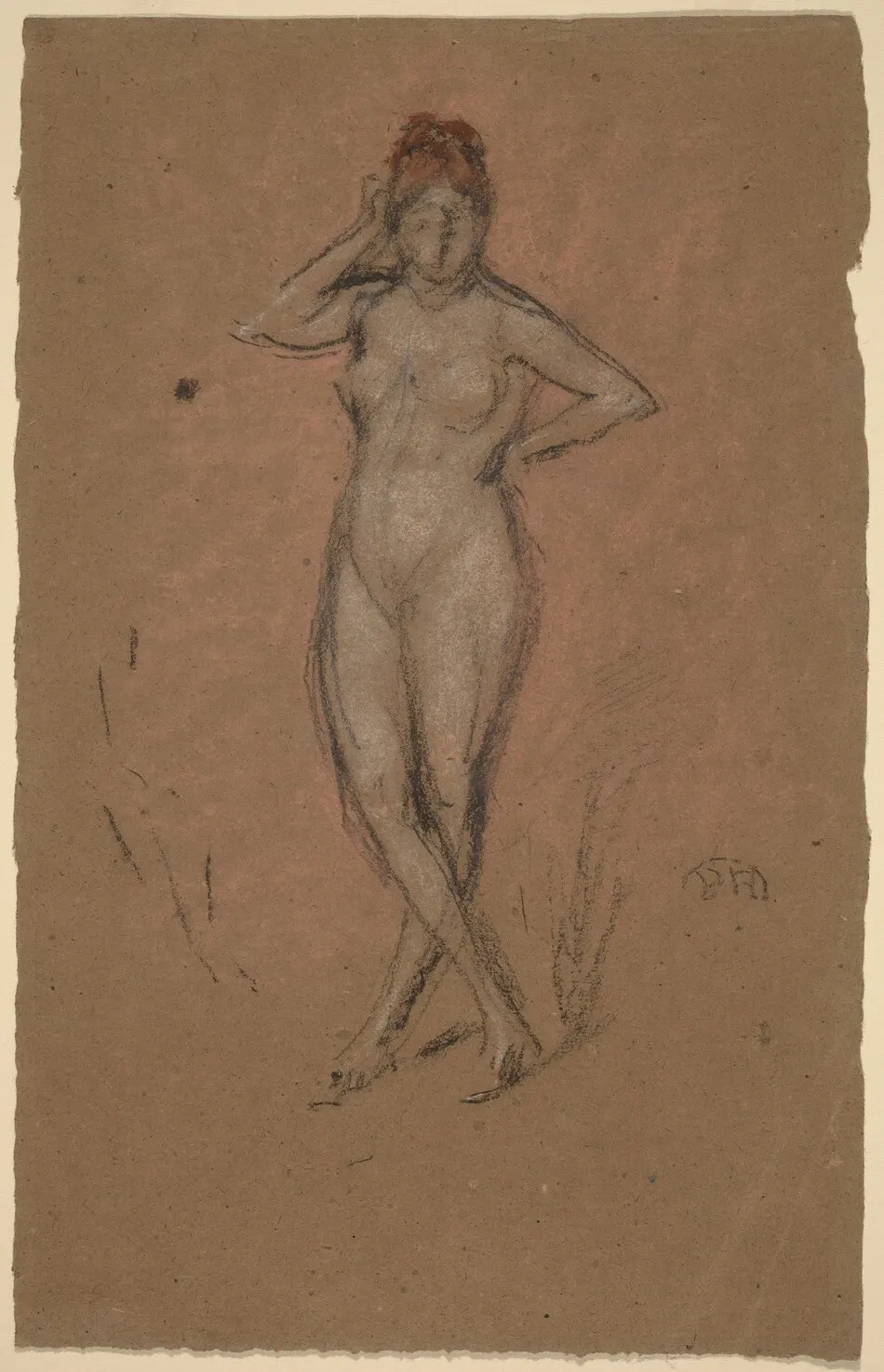 Nude Standing with Legs Crossed by James McNeill Whistler