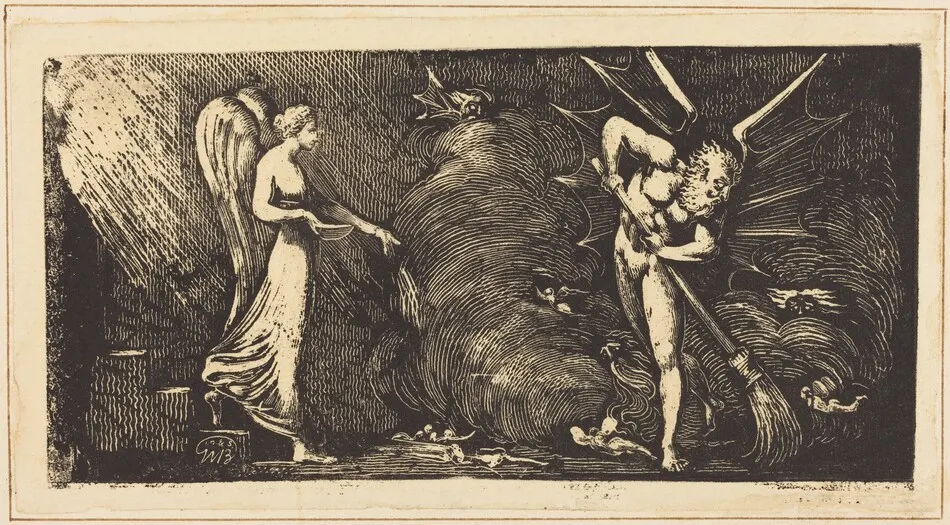The Man Sweeping the Interpreter's Parlor by William Blake