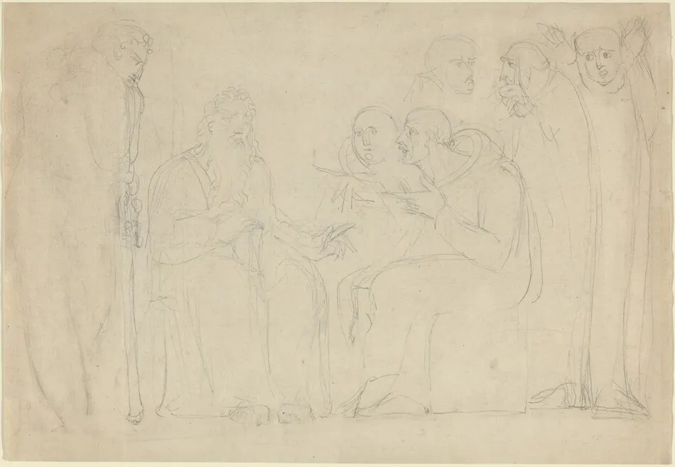 Saint Augustine Converting King Ethelbert of Kent by William Blake