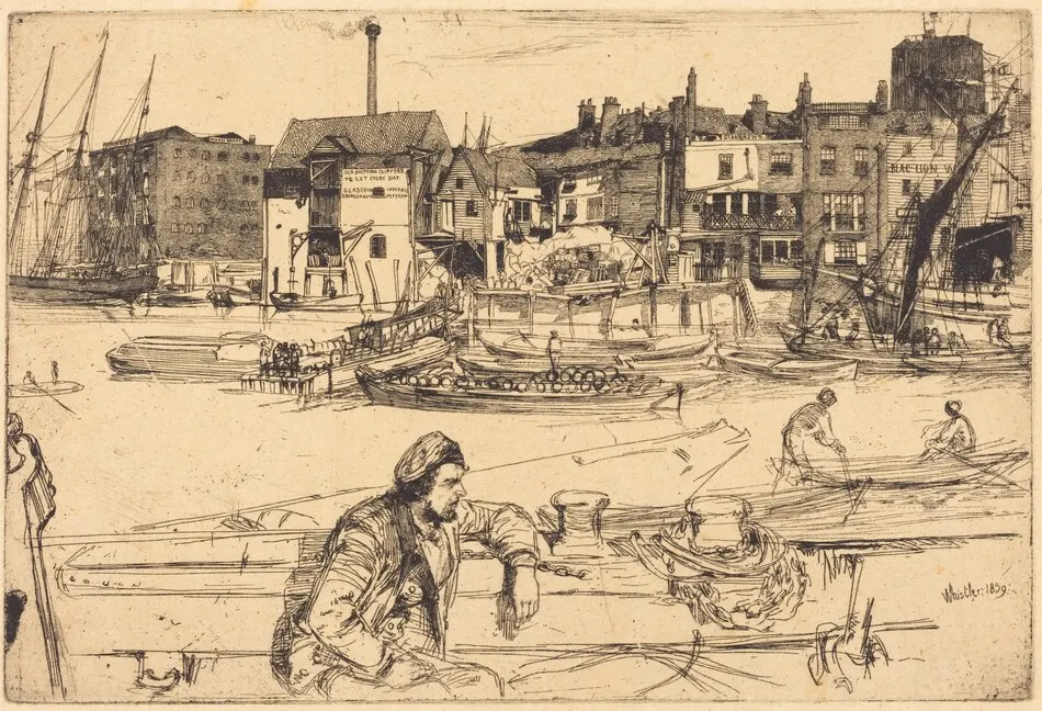 Black Lion Wharf by James McNeill Whistler