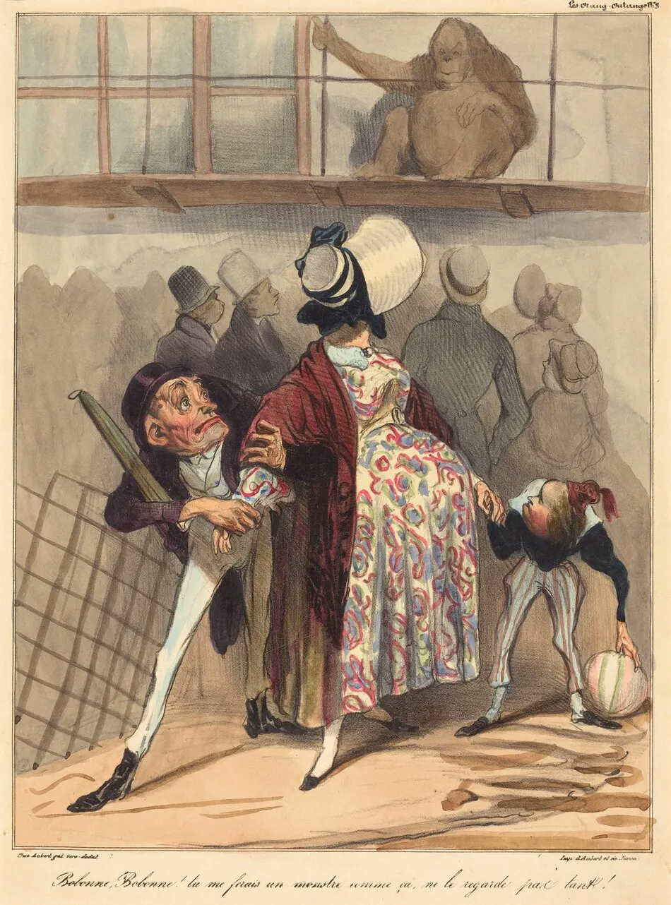 Bobonne... ne le regarde pas tant! by Honoré Daumier