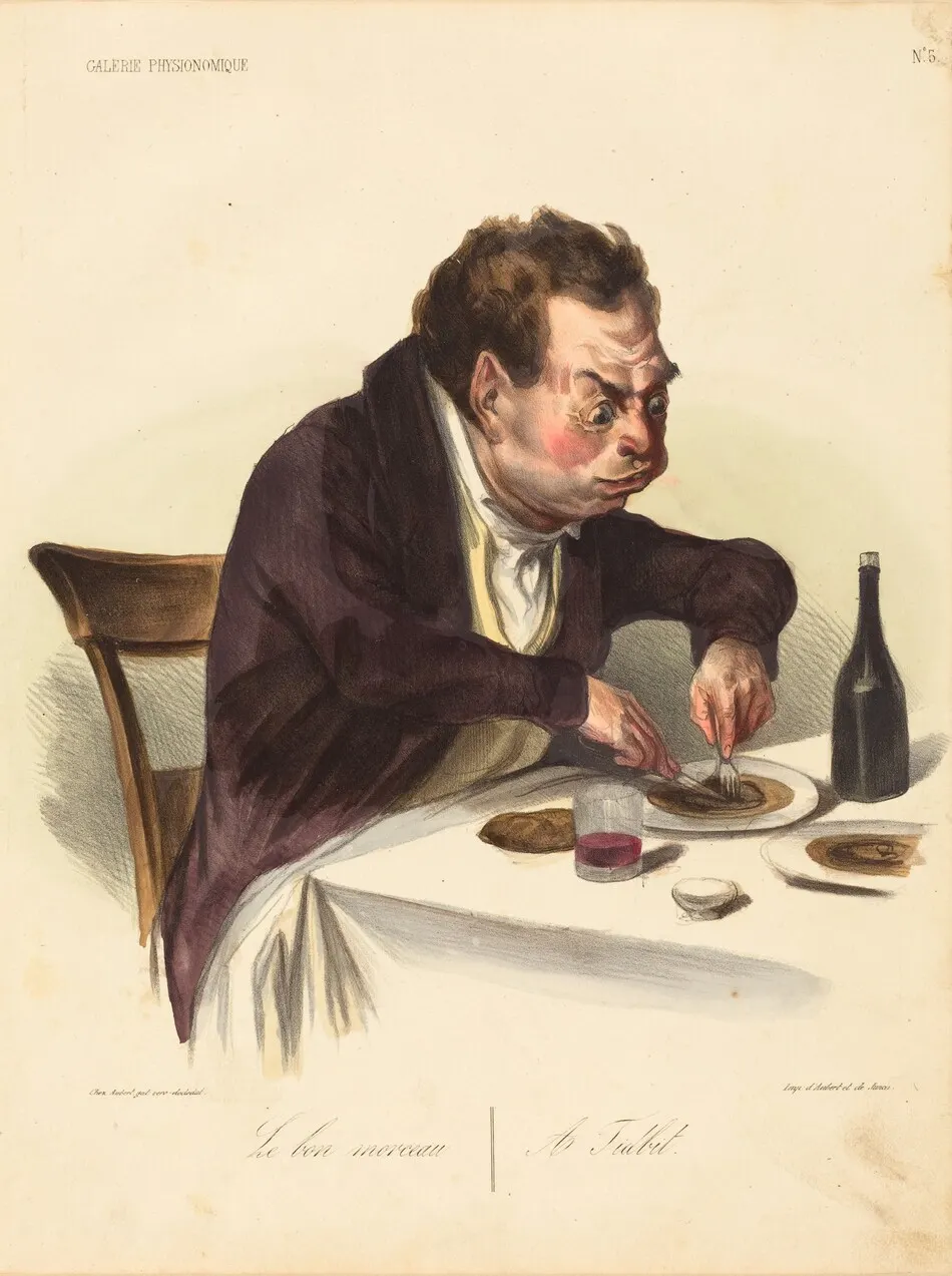 Le bon morceau by Honoré Daumier