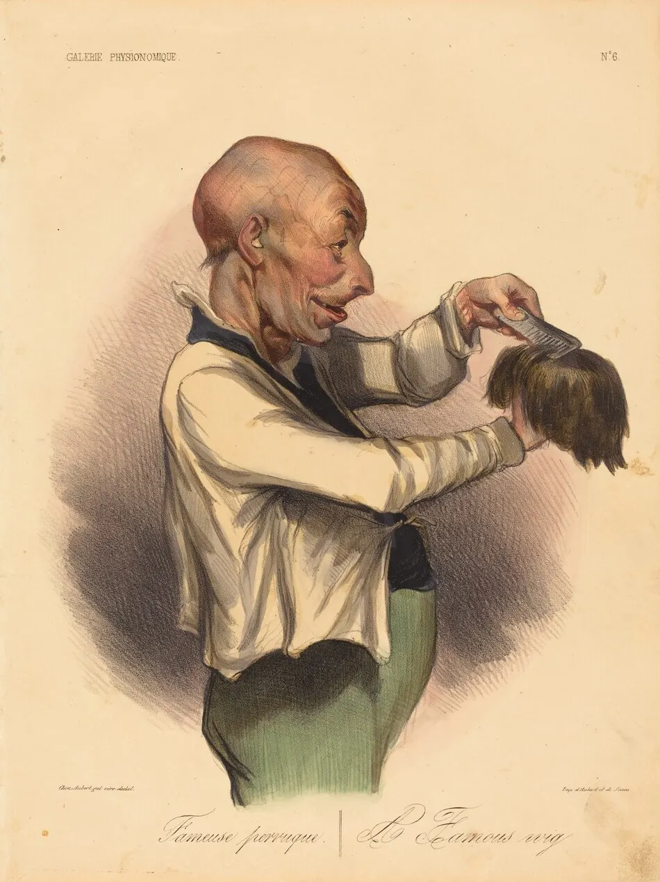 Fameuse perruque by Honoré Daumier