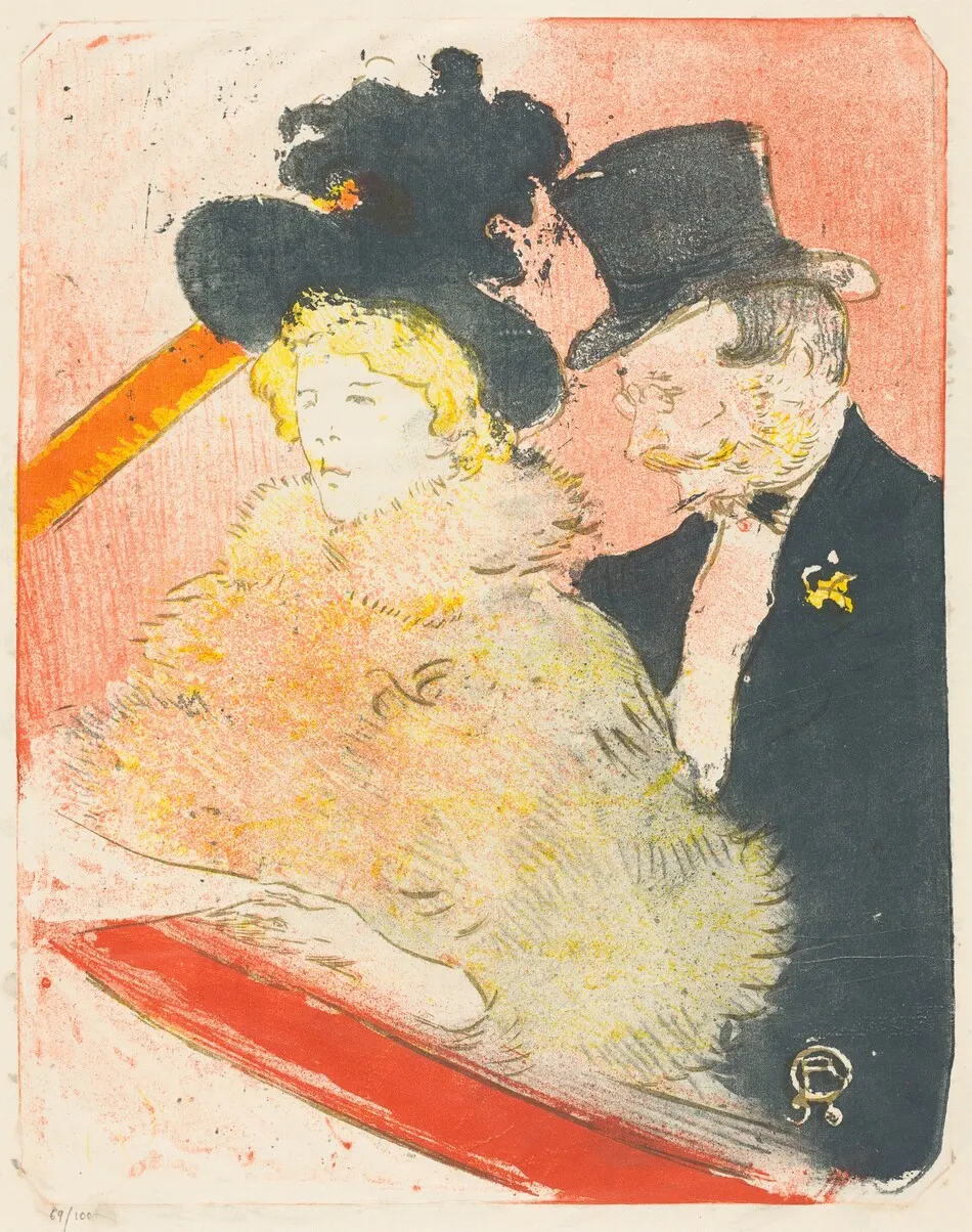 At the Concert (Au concert) by Henri de Toulouse-Lautrec
