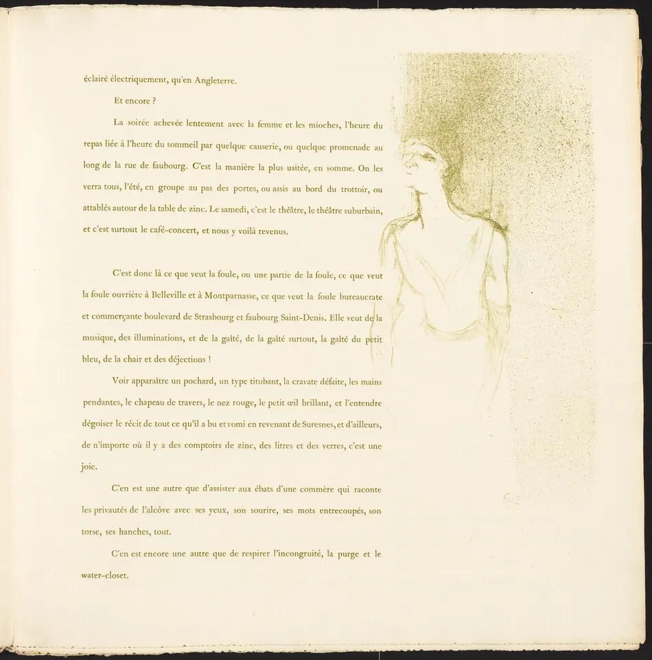 Yvette Guilbert by Henri de Toulouse-Lautrec