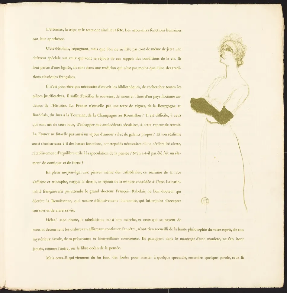 Yvette Guilbert by Henri de Toulouse-Lautrec