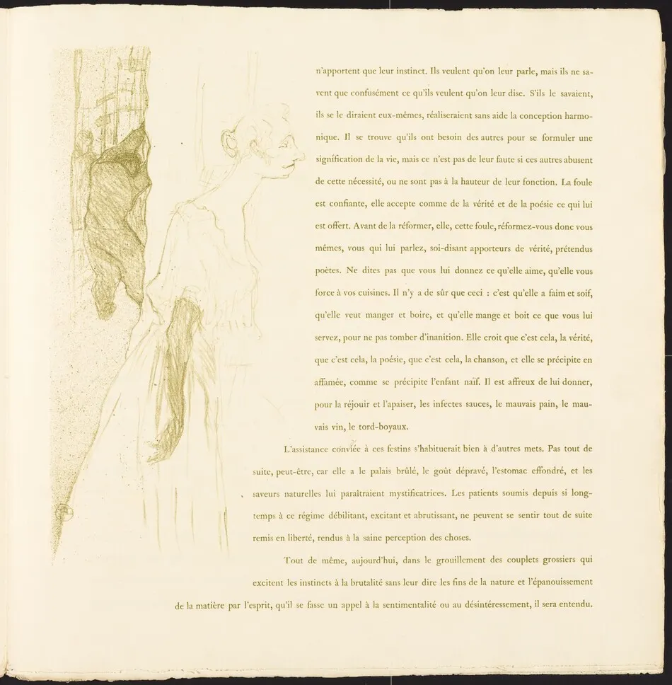 Yvette Guilbert by Henri de Toulouse-Lautrec