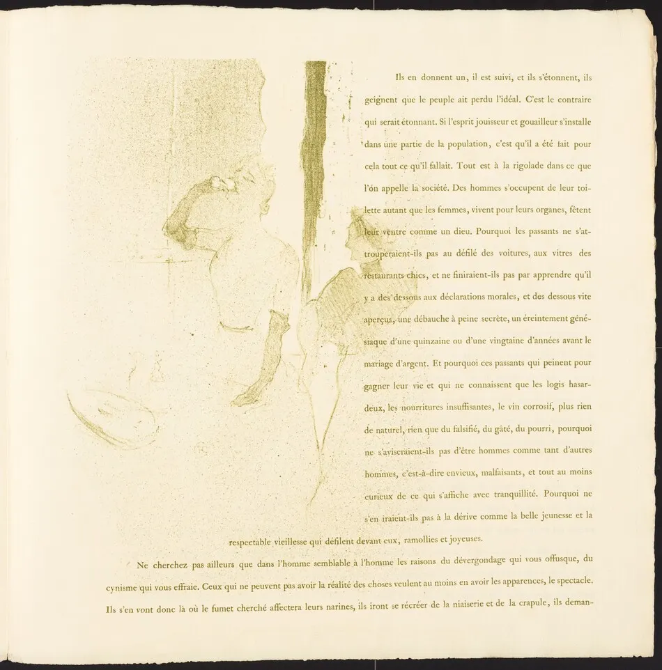 Yvette Guilbert by Henri de Toulouse-Lautrec