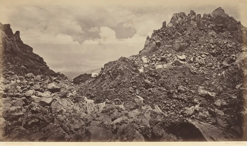 Quezaltenango from the Crater of a Volcano by Eadweard Muybridge