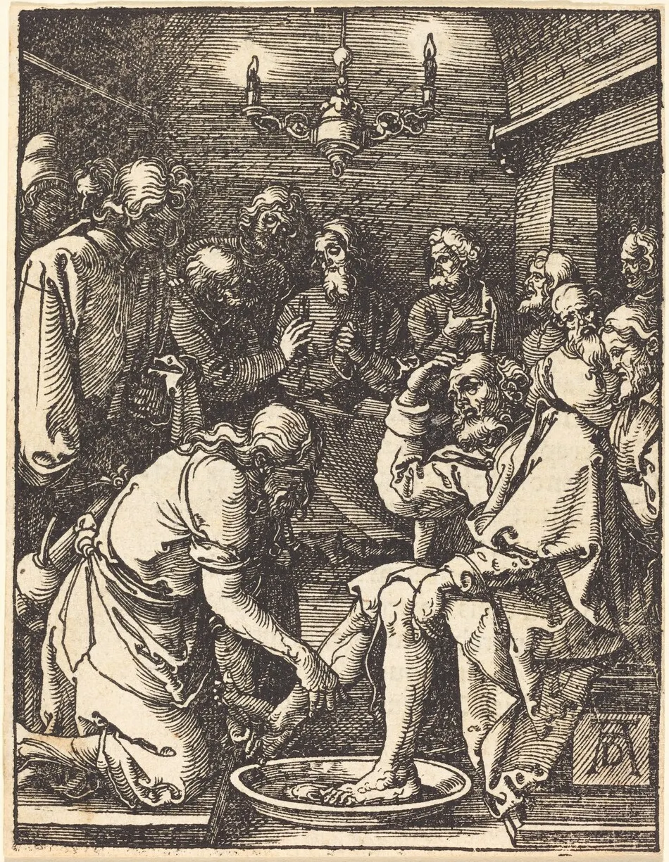 Christ Washing the Feet of the Disciples by Albrecht Dürer