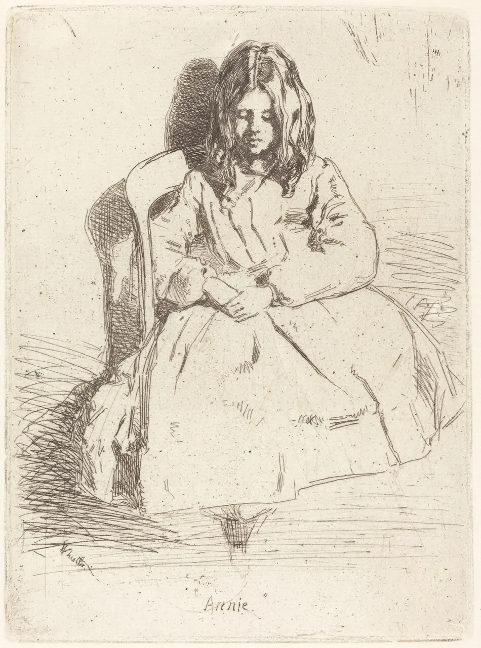 Annie Seated by James McNeill Whistler