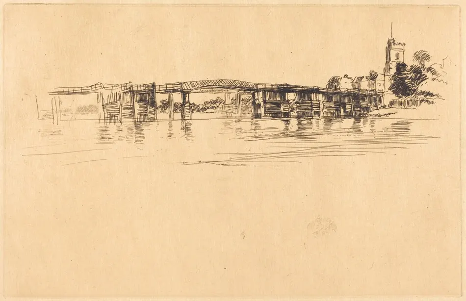 Little Putney No. 1 by James McNeill Whistler