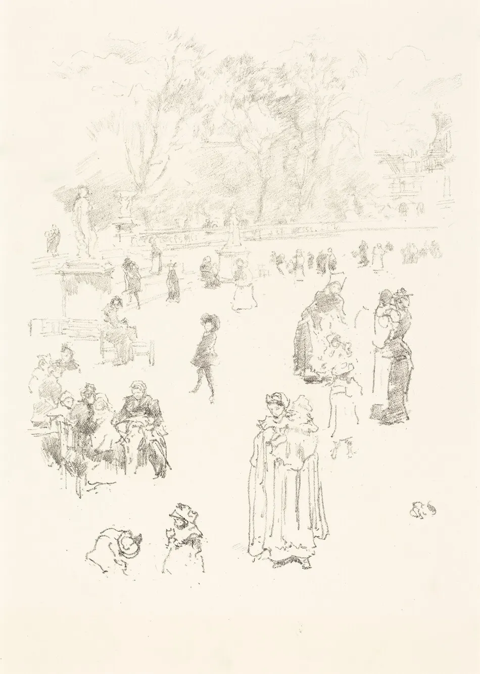 Nursemaids: "Les Bonnes du Luxembourg" by James McNeill Whistler