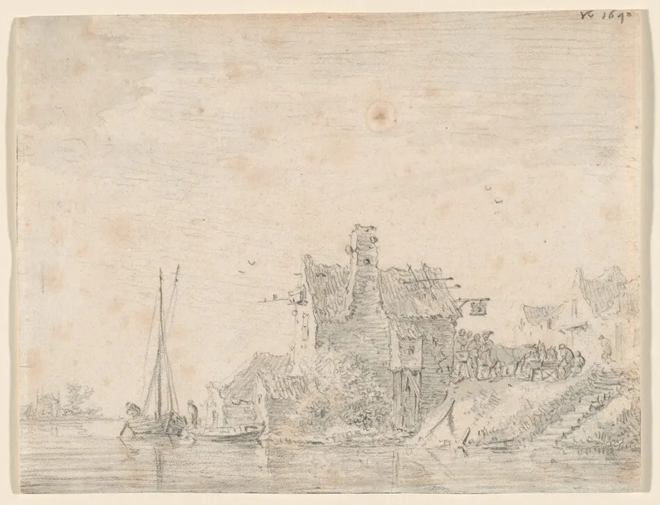 A Tavern by a River by Jan van Goyen