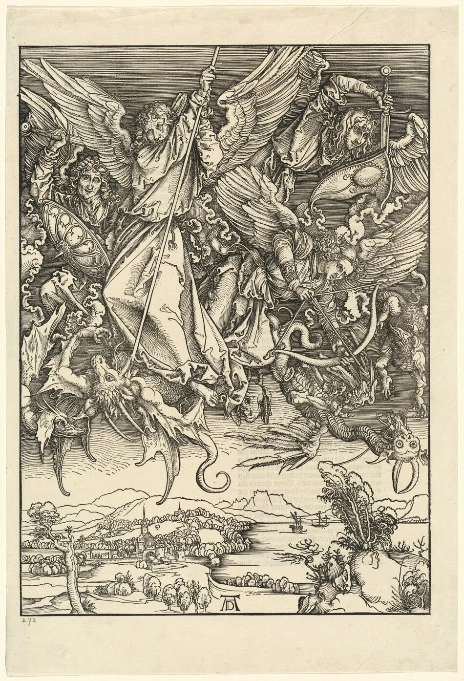 Saint Michael Fighting the Dragon by Albrecht Dürer