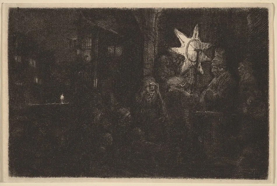The Star of the Kings: A Night Piece by Rembrandt van Rijn