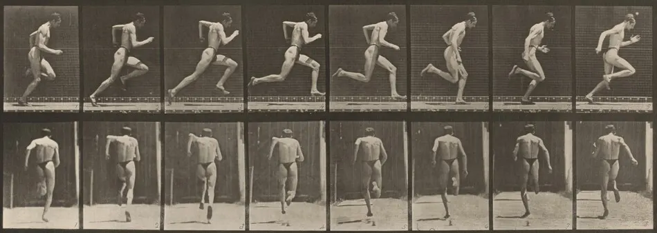 Plate Number 61. Running at full speed by Eadweard Muybridge