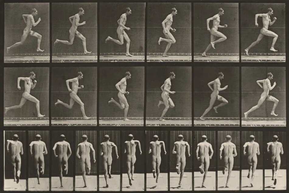 Plate Number 62. Running at full speed by Eadweard Muybridge