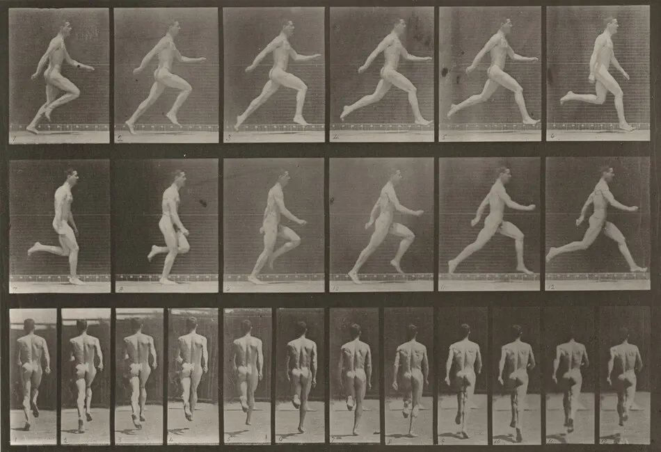 Plate Number 64. Running at full speed by Eadweard Muybridge